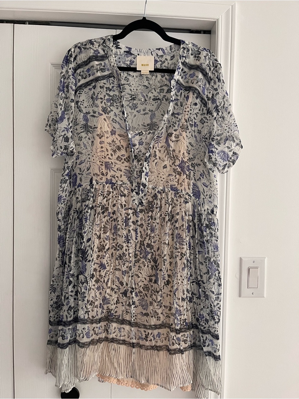 MAEVE summer dress with slip, size 16.